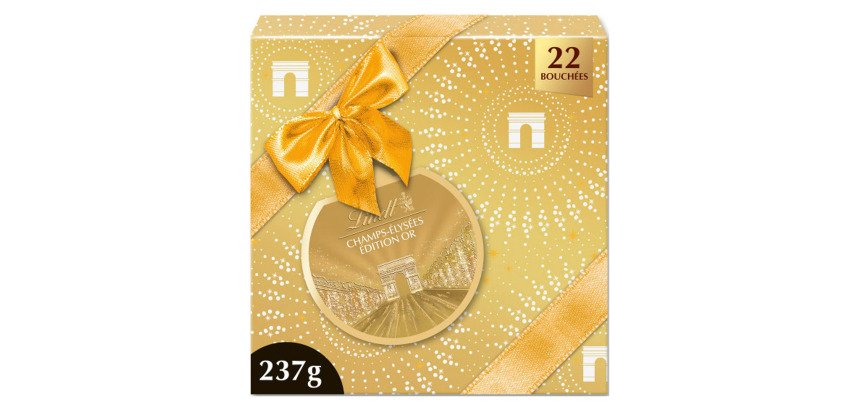 Boîte de chocolat Champs Élysées Édition Or - Lindt - Boîte de 237 g
