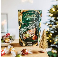Lindor assortis - Edition Ruban Festif - Lindt - Sachet de 337 g - 25 pièces