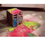 Polvere assorbente per sversamenti acidi Solfonet Green Carvel DUS351G in secchio, 5 kg