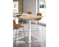 Table Meeting L 210 cm pied aluminium + support tv aluminium