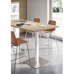 Tisch Meeting L 210 cm mit Aluminium-Leg und Aluminium-TV-Halterung