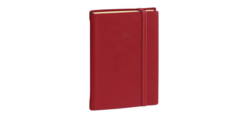Daily 17 Agenda giornaliera Prestige ML Silk 2026 con elastico 12 mesi 12 x 17 cm