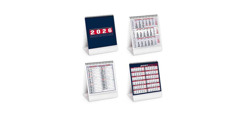 Calendario mensile verticale da tavolo 13,5x19 cm