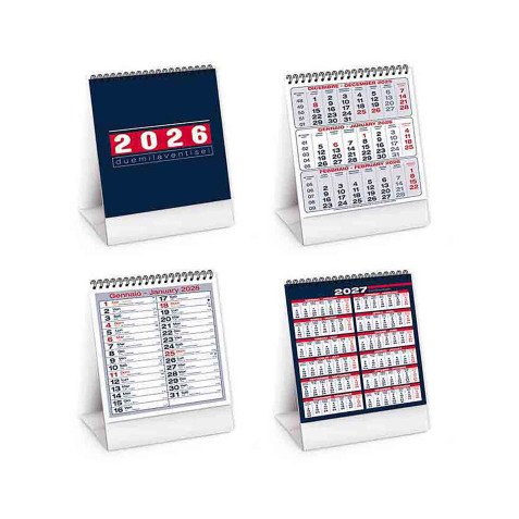 Calendario mensile verticale da tavolo 13,5x19 cm
