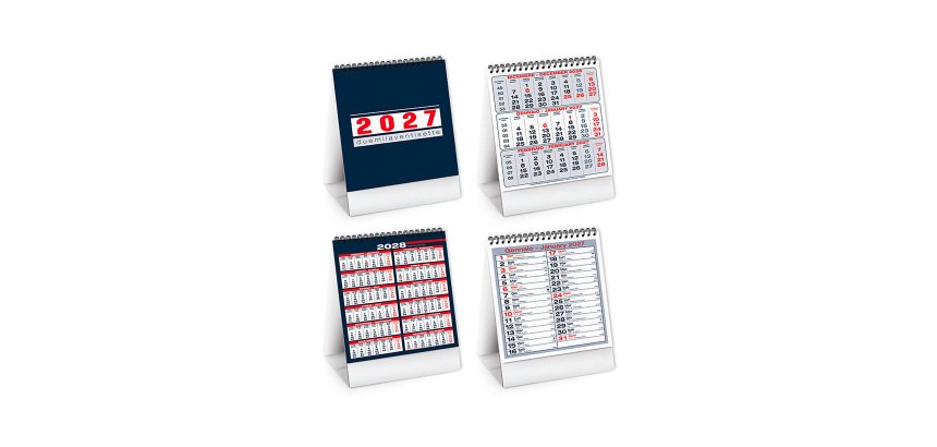Calendario mensile verticale da tavolo 13,5x19 cm