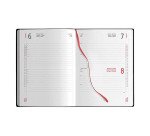 Agenda 2026 15x21 cm giornaliera blu 324 pagine copertina flessibile con tasca frontale
