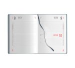 Agenda 2026 15x21 cm giornaliera blu 324 pagine copertina flessibile con tasca frontale