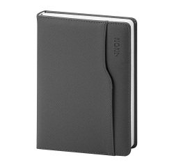 Agenda 2026 15x21 cm giornaliera blu 324 pagine copertina flessibile con tasca frontale