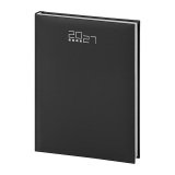 Maxi agenda 2027 17x24 cm settimanale nero 132 pagine copertina rigida