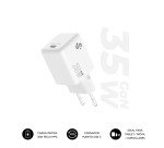 Cargador USB-C GaN 35W Carga rápida 1xUSB-C Subblim