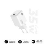 Cargador USB-C GaN 35W Carga rápida 1xUSB-C Subblim