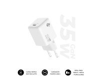 Cargador USB-C GaN 35W Carga rápida 1xUSB-C Subblim