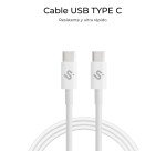 Cable USB-C 100W Carga rápida 1m Plus Subblim