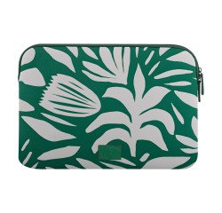 TNB Housse EXCLUSIV pour ordinateur portable 14' à feuilles fond vert