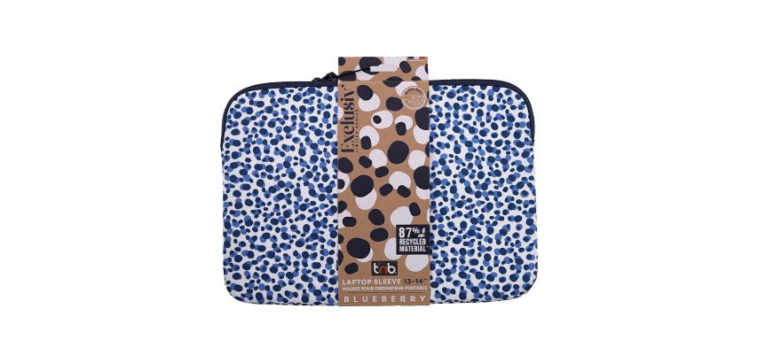 T'NB Housse EXCLUSIV pour ordinateur portable 14' à pois bleus