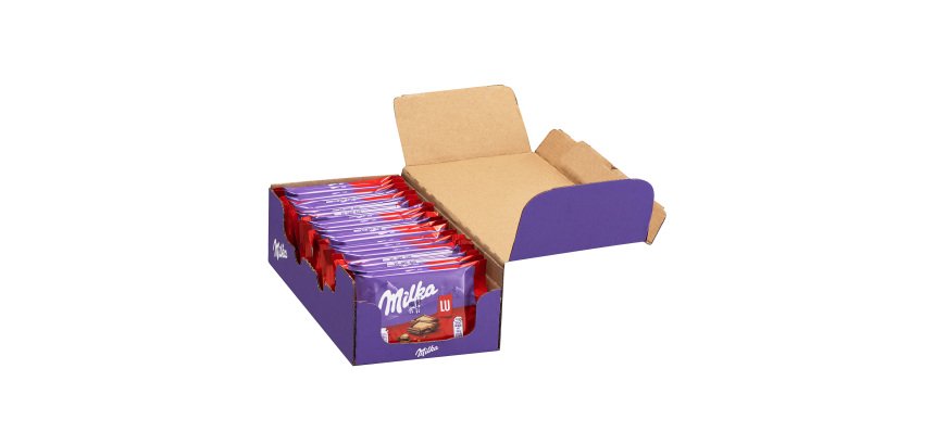 Milka Pocket chocolat au lait et biscuit - Étui de 35 g