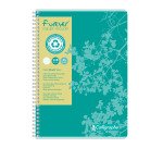 Cahier recyclé spirale Clairefontaine Forever - A4 21 x 29,7 cm - petits carreaux - 180 pages