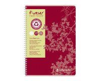 Cahier recyclé spirale Clairefontaine Forever A4 21 x 29,7 cm - petits carreaux 100 pages
