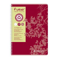 Cahier recyclé spirale Clairefontaine Forever A4 21 x 29,7 cm - petits carreaux 100 pages