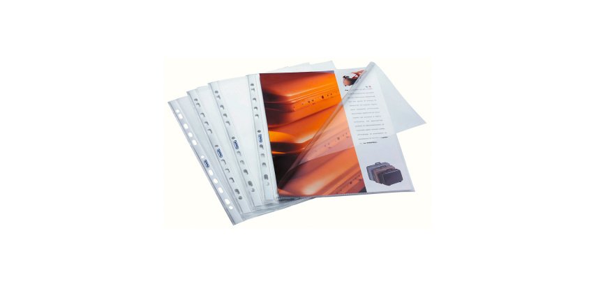 Buste a perforazione universale Superior alto spessore finitura lascia con apertura sui 2 lati 50 pezzi