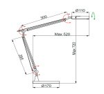 Lampe de bureau Led Jupiter - 6 W - Bras articulé