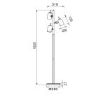 Led Lamp Trito - triple lighting - 12 W - Aluminum