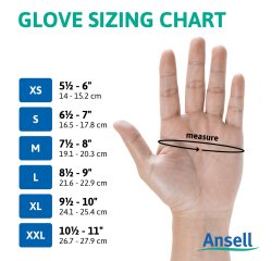 Disposable gloves Ansell TouchNTuff™ 92-605 powder-free green nitrile long cuff - Box of 100 gloves