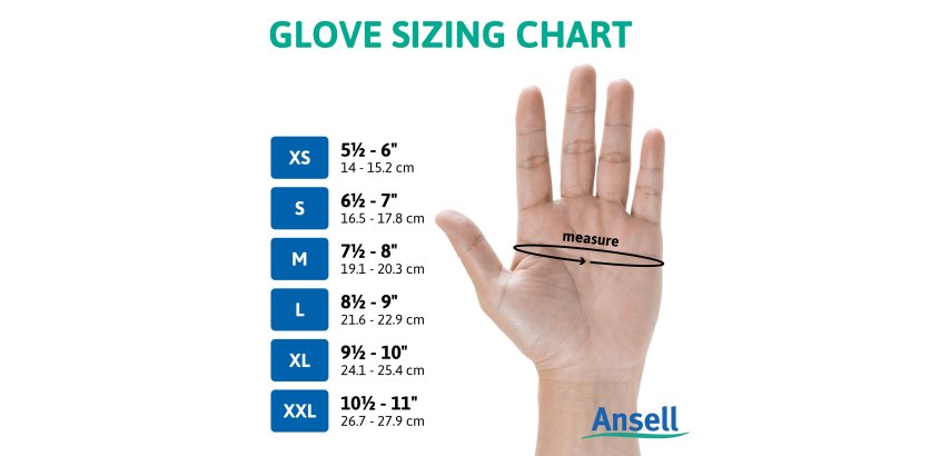 Disposable gloves Ansell TouchNTuff™ 92-605 powder-free green nitrile long cuff - Box of 100 gloves