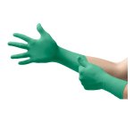 Disposable gloves Ansell TouchNTuff™ 92-605 powder-free green nitrile long cuff - Box of 100 gloves