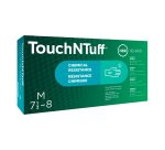 Ansell TouchNTuff™ 92-600 Disposable Nitrile Gloves, Powder-Free, Green - Box of 100 Gloves