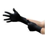 Gants jetables Microflex 93732 Ansell non poudré noirs - Boîte de 100 gants