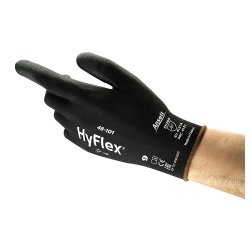 Ansell HyFlex 48-100 versatile PU work gloves, black