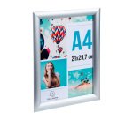 Exacompta Cornice espositiva A4 alluminio/cristal