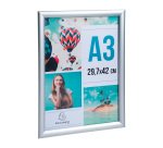 Exacompta Cornice espositiva A3 alluminio/cristal