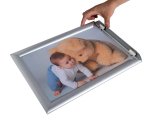 Exacompta Cornice espositiva A4 alluminio/cristal