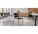 Seduta collettività Lemon - senza braccioli - polipropilene - nero - Unisit