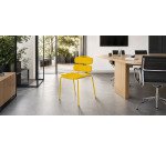 Seduta collettività Lemon - senza braccioli - polipropilene - giallo - Unisit