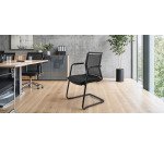 Seduta attesa Light LLS - con braccioli inclusi - nero - Unisit