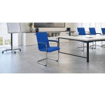 Seduta attesa CYNDY - ecopelle - blu - Unisit