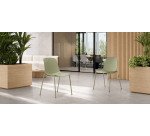 Seduta attesa Luna - 4 gambe - verde - Unisit