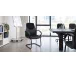 Seduta visitatore Guru GRV - con braccioli inclusi - nero - Unisit