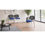Seduta attesa Dado D5CN - senza braccioli - blu - Unisit