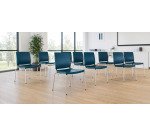 Sedia comunità a 4 gambe UNISIT Atenea ATS/AT antracite