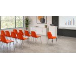 Sedia a 4 gambe UNISIT ESC Esse Arancione