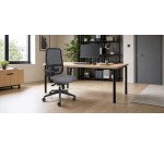 Sedia semidirezionale ergonomica Roma Blaze Unisit con braccioli 1D inclusi colore grigio