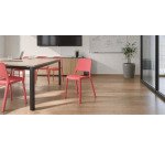 Sedia a 4 gambe UNISIT NKS corallo