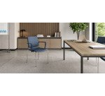 Sedia comunità a 4 gambe UNISIT Atenea ATBR/AZ azzurro