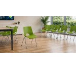 Sedia a 4 gambe UNISIT Strike SKB verde