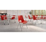 Sedia a 4 gambe UNISIT Strike SKB rosso