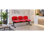 Panca 3 posti UNISIT D53P rosso